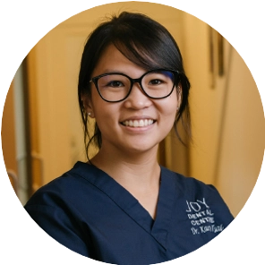 Portrait: Dr. Karen Tsai at Joy Dental.