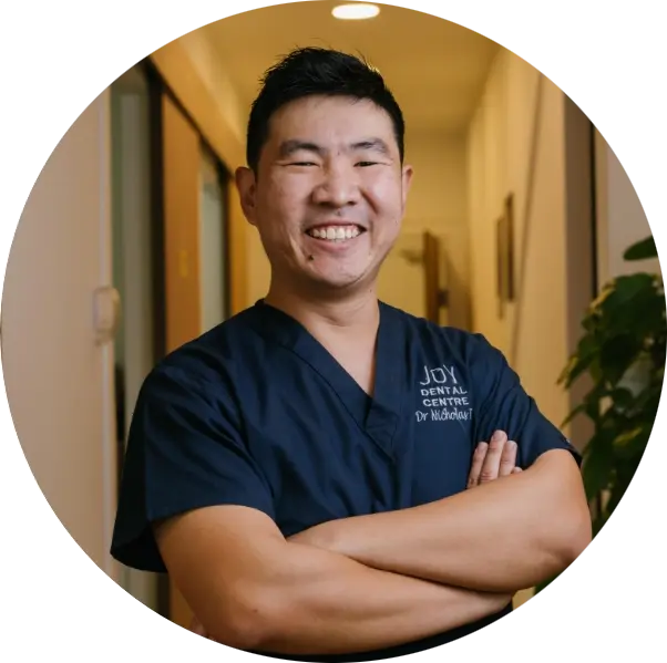 Dr Nicholas Tan Wei-Quan at Joy Dental.